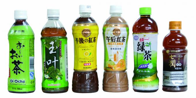 Hai mặt Chai tự động co lại Máy dán nhãn cho nước khoáng