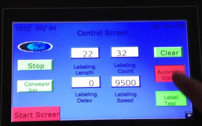 Máy ghi nhãn nhãn dán hai mặt tự động phát hiện đối tượng với bàn xoay