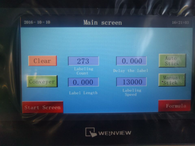 Máy dán nhãn lọ tròn 10-50ml cho son môi mỹ phẩm