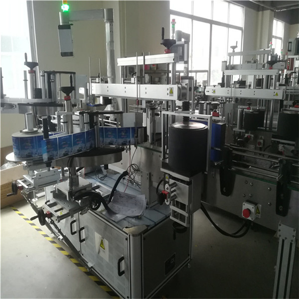 Máy dán nhãn dán, Máy dán nhãn tròn quấn đôi cổ / mặt trước và tháp