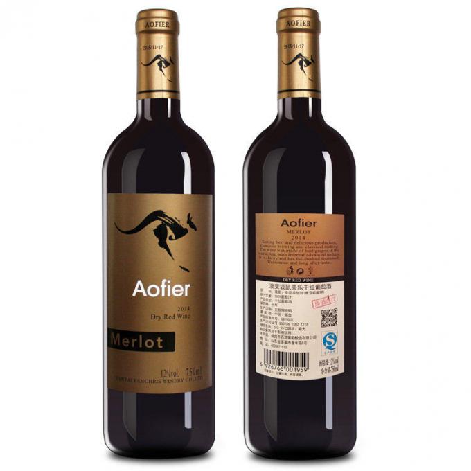 Nhãn dán hai mặt / Một mặt Thiết bị dán nhãn bằng thủy tinh / nhựa Bottes