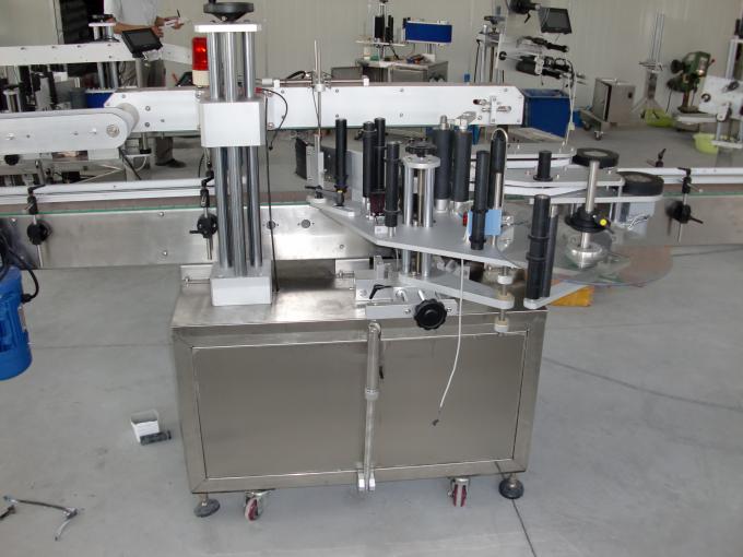 Chai nhựa và thủy tinh Điều khiển PLC tự động máy dán nhãn nhãn dán hai mặt Động cơ servo