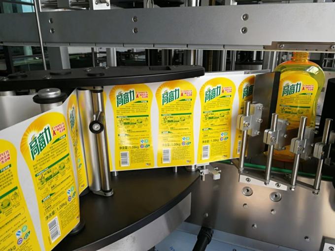 Dụng cụ dán nhãn chai vuông một mặt với Hệ thống ghi nhãn quấn quanh