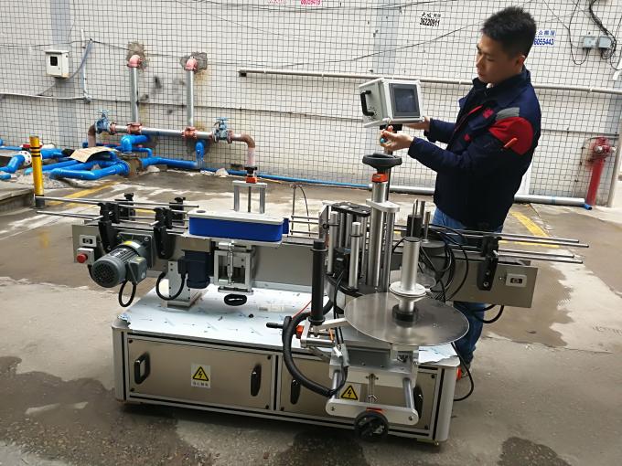 Máy dán nhãn nhãn dán chai tròn hoàn toàn tự động (loại dây đai)