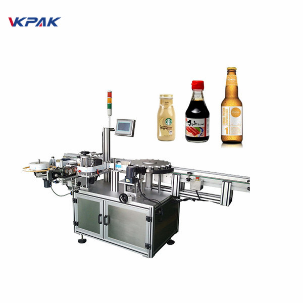 Hệ thống ghi nhãn quấn quanh định hướng cho chai tròn