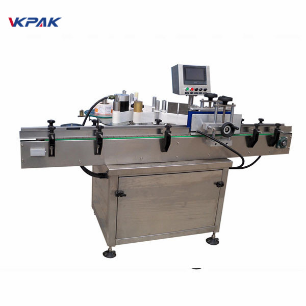 Máy dán nhãn chai tròn tự động SUS304 Động cơ Servo Điều khiển PLC