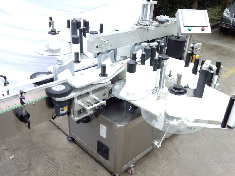 Giấy chứng nhận CE của Trung Quốc Thiết bị dán nhãn chai tự động Chai thủy tinh Nhà cung cấp nhãn dán hai mặt