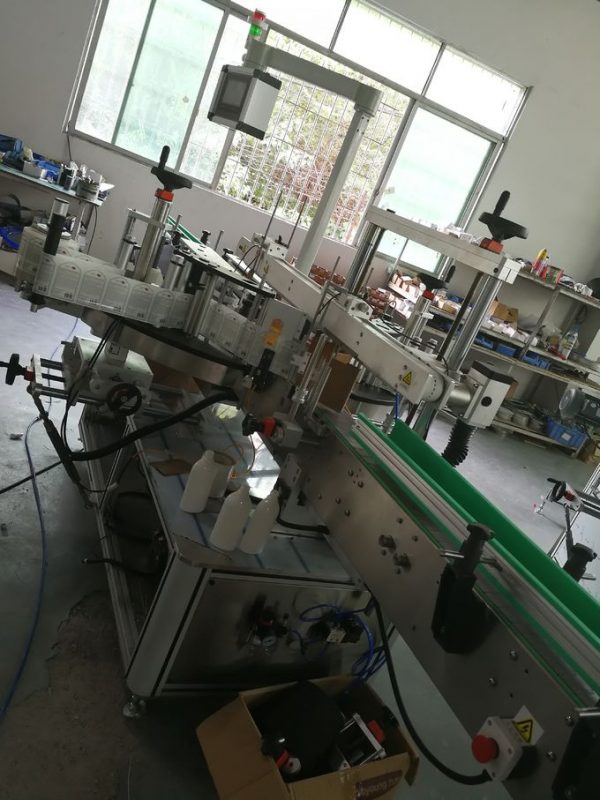 Máy dán nhãn nhãn dán tự dính Mặt trước và Mặt sau, dụng cụ dán nhãn chai