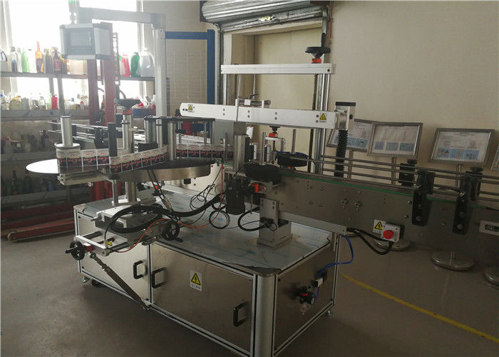 Máy dán nhãn hai mặt của Trung Quốc với hai mặt hoặc chai dầu gội đầu hình bầu dục trong nhà cung cấp ngành công nghiệp đồ uống