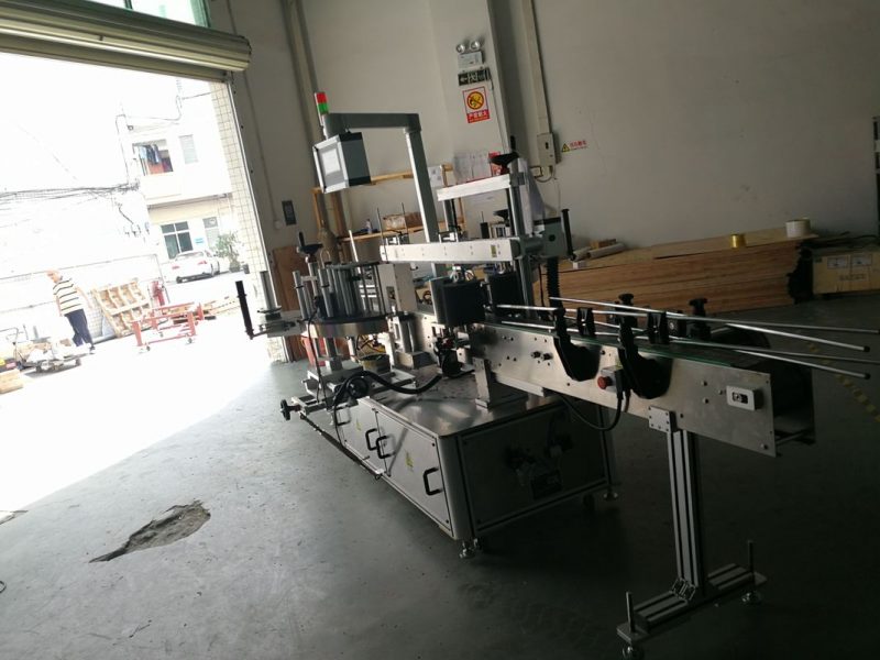 Máy dán nhãn nhãn dán chai tròn hai mặt của Trung Quốc, chiều rộng nhãn 190mm nhà cung cấp