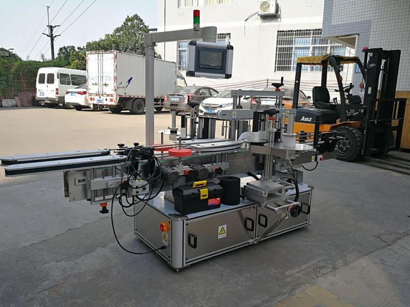 Chai dầu gội đầu Trung Quốc Máy dán nhãn hai mặt Nhà cung cấp hoàn toàn tự động