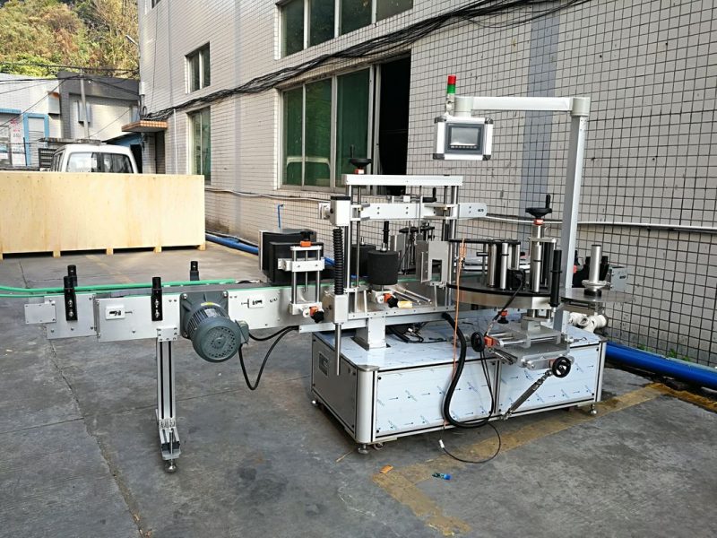 Máy dán nhãn mặt trước và mặt sau của Trung Quốc cho nhà cung cấp chai hình bầu dục và hình chữ nhật